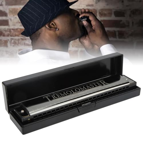 Tyenaza Harmonica, 24 Holes Key of C Mouth Organ Instrument Toy with Case for Beginner Kid Adult Music Training(18 x 3 x 2cm) von Tyenaza