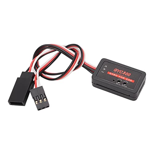 Tyenaza Mini RC Gyroscope Set, automatische Stabilitätskontrolle Gyro Plastik One Pass -Verstärkungsempfindlichkeit Einstellung RC -Auto -Gyroskopmodul für RC -Autoboot von Tyenaza