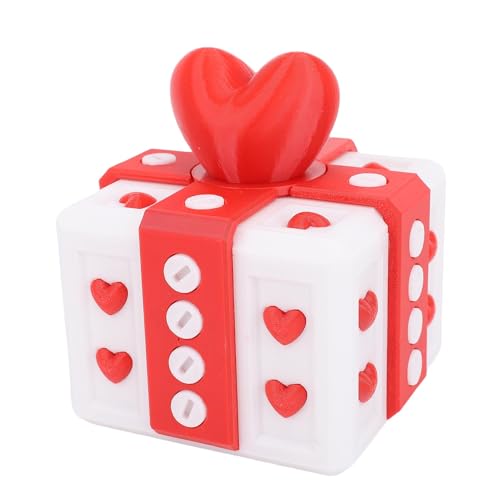 Tyenaza Nervige Box mit Schrauben, 3,94 Zoll ärgerliches für Puzzle Box Spielzeug Überraschung Lustiger Streich Box Money Card Container Neuheit (Blanco Rojo) von Tyenaza
