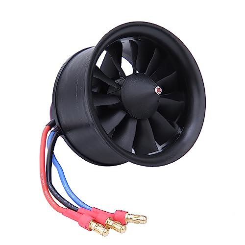 Tyenaza RC -Zubehör für EDF 50mm 11 Blades Lüfterpropeller mit Motor für RC -Flugzeugflugzeug -Modellzubehör (KV4900 3S EDF 50 Culvert) von Tyenaza
