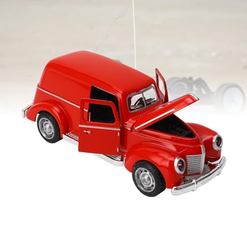 Tyenaza Vintage Classic Alloy Car, Modellauto Spielzeuglegierung alte LKW -Modellsammlung Metall Klassiker Old LKW -Figur Dekoration für Heimbüro -Büro Kinder (Red) von Tyenaza