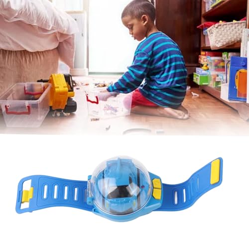Tyenaza Watch Fernbedienungsauto, USB -Ladung Mini Wireless Fernbedienung Rennfahrzeug Kinderautospielzeug, über 3 Jahre alt (Blau) von Tyenaza