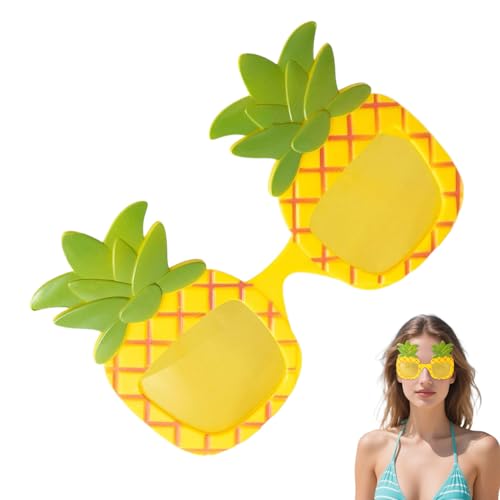 Tyinerc Ananas Sonnenbrille Erwachsene,Lustige Partybrille Mit Fruchtdesign - Sommerbrillen Für Pool, Urlaub, Fotoreisen Und Geburtstagsfeiern von Tyinerc