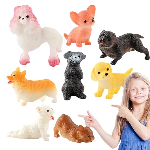 Tyinerc Figuren von kleinen Hunden, Miniaturhunden | Set mit 8 Figuren von Welpen und kleinen Hunden | Spielzeug für Tiere, Hunde, Statue, Lernspielzeug für Ostern, Party, Geburtstag Tyinerc Figuren von kleinen Hunden, Miniaturhunden | Set mit 8 Figuren von Welpen und kleinen Hunden | Spielzeug für Tiere, Hunde, Statue, Lernspielzeug für Ostern, Party, Geburtstag von Tyinerc