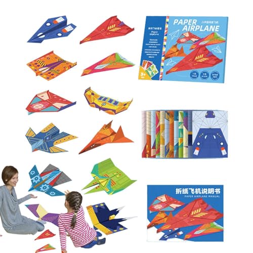 Tyinerc Flugzeug-Spielzeug für Flugzeuge, Papier-Bastelset aus buntem Papier | Flugzeug-Handwerkspapier, einzigartiges Papierflugzeug-Spielzeug für Zuhause und Kindergarten Tyinerc Flugzeug-Spielzeug für Flugzeuge, Papier-Bastelset aus buntem Papier | Flugzeug-Handwerkspapier, einzigartiges Papierflugzeug-Spielzeug für Zuhause und Kindergarten von Tyinerc