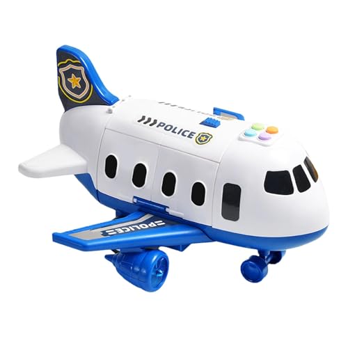 Tyinerc Flugzeug-Spielzeug mit Trägheit, Rennstrecke für – Transport-Flugzeug-Fahrzeug-Spielzeug für Trägheit – Flugzeug-Spielzeug, Transport-Cargo mit glatten Kanten für Schule, von Tyinerc