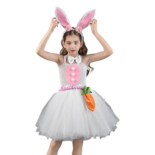 Tyinerc Hasen-Kostüm-Zubehör, Osterhasenkleid, festlicher Tier-Ballettrock mit Karottentasche | Lustiges Kaninchen-Tutu-Outfit, Festival-Ferienkleidungszubehör Tyinerc Hasen-Kostüm-Zubehör, Osterhasenkleid, festlicher Tier-Ballettrock mit Karottentasche | Lustiges Kaninchen-Tutu-Outfit, Festival-Ferienkleidungszubehör von Tyinerc