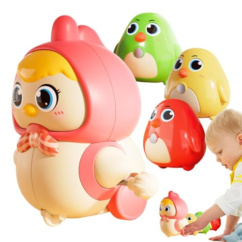 Tyinerc Hühnerspielzeug für -Hühnerspielzeug | Niedliches Huhn, das geht, Spielzeug zum Aufziehen | Hüpfhuhnspielzeug, kleines mechanisches Handspielzeug, Osterstrümpfe für Geschenktüten von Tyinerc