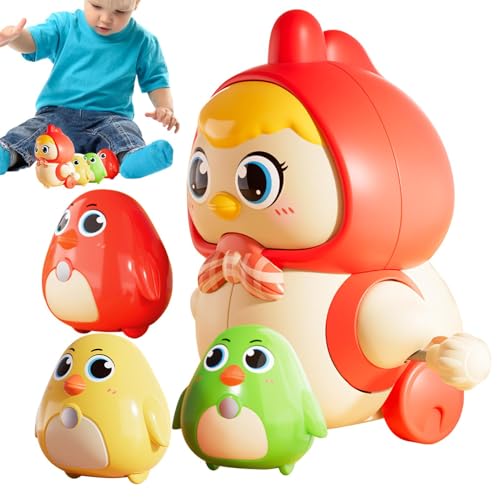 Tyinerc Hühnerspielzeug für Ostern, Huhn zum Aufziehen – niedliches Spielzeug zum Aufziehen von Hähnchen, Füllung für Osterstrümpfe, Hüpfhuhn, kriechendes Spielzeug für Tyinerc Hühnerspielzeug für Ostern, Huhn zum Aufziehen – niedliches Spielzeug zum Aufziehen von Hähnchen, Füllung für Osterstrümpfe, Hüpfhuhn, kriechendes Spielzeug für von Tyinerc