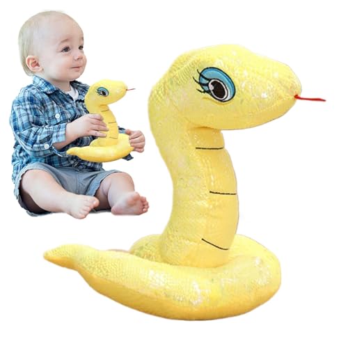 Tyinerc Maskottchen des Jahres der Schlange, Plüsch, chinesische Neujahrsschlange | Maskottchen Pailletten Schlange Festival Tisch Dekoration | Plüschspielzeug aus weichem Schlangen Tyinerc Maskottchen des Jahres der Schlange, Plüsch, chinesische Neujahrsschlange | Maskottchen Pailletten Schlange Festival Tisch Dekoration | Plüschspielzeug aus weichem Schlangen von Tyinerc