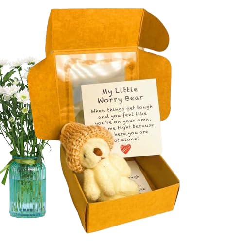 Tyinerc Mini Bär - Kuscheltier Bär Im Karton - Handgefertigtes Spielzeug mit inspirierender Karte für Kinder Baby Mutter Valentinstag Taufe Schulabschluss Weihnachten Tyinerc Mini Bär - Kuscheltier Bär Im Karton - Handgefertigtes Spielzeug mit inspirierender Karte für Kinder Baby Mutter Valentinstag Taufe Schulabschluss Weihnachten von Tyinerc