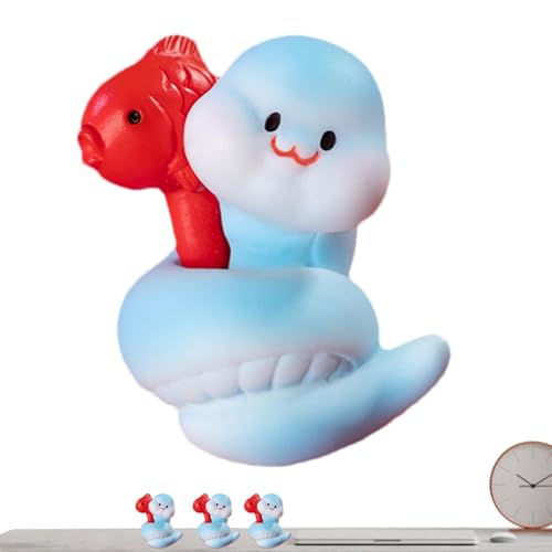 Tyinerc Statuen mit kleinen Schlangen aus Harz, Schlangenfiguren aus Harz – kleines Modell einer Schlange aus Harz, Modell chinesisches Cartoon-Tier, Regal-Schlangendekor für Zuhause, von Tyinerc