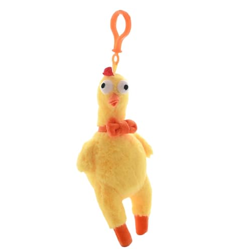 Tyinerc Taschenanhänger aus Plüsch, Taschenanhänger, dekorativer Huhn, niedlicher Plüschtaschenanhänger, weicher Schlüsselanhänger in Form eines Plüschtieres, für Tasche, Handtasche, Tasche, Langer Tyinerc Taschenanhänger aus Plüsch, Taschenanhänger, dekorativer Huhn, niedlicher Plüschtaschenanhänger, weicher Schlüsselanhänger in Form eines Plüschtieres, für Tasche, Handtasche, Tasche, Langer von Tyinerc