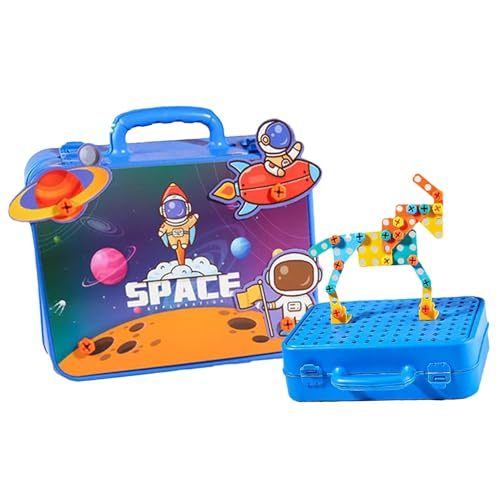Tyinerc Werkzeugkasten für Kleinkinder – simuliertes Spielzeug mit Bohrmaschine und Schrauben für – Bausätze für Schrauben, multifunktionales Simulationsspiel, Werkzeugkasten Tyinerc Werkzeugkasten für Kleinkinder – simuliertes Spielzeug mit Bohrmaschine und Schrauben für – Bausätze für Schrauben, multifunktionales Simulationsspiel, Werkzeugkasten von Tyinerc