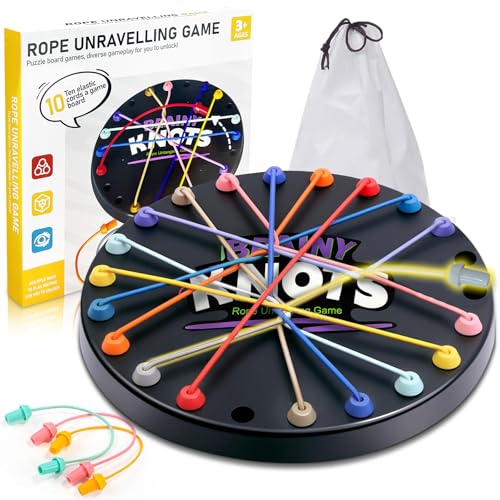 Tylices Brainy Knots, Knobelspiele für Kinder, Rope Challenge Puzzle Strategie Brettspiele, Logik Spiele Knot mit Buntes Seil, Geduldspiele Geschicklichkeitsspiel für die ganze Familie Tylices Brainy Knots, Knobelspiele für Kinder, Rope Challenge Puzzle Strategie Brettspiele, Logik Spiele Knot mit Buntes Seil, Geduldspiele Geschicklichkeitsspiel für die ganze Familie von Tylices