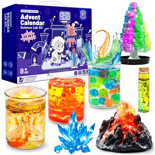 Adventskalender 2025, Wissenschafts-Set, Spielzeug für Mädchen und Jungen, Countdown-Kalender Geschenke Wissenschaftliche Experimente mit 24 coolen Experimenten, Kinder Adventskalender 2025, Wissenschafts-Set, Spielzeug für Mädchen und Jungen, Countdown-Kalender Geschenke Wissenschaftliche Experimente mit 24 coolen Experimenten, Kinder von Tymokcall