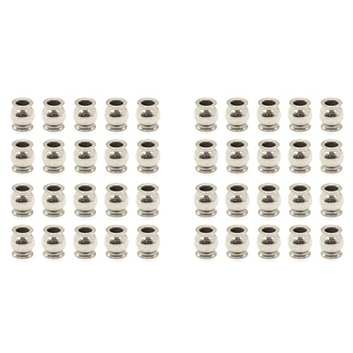 Tynmoel 40 Stück 3mm Stangen Ende Kugelgelenk Für 1/10 TRX4 TRX6 E- Summit T- E- Slash RC Auto Teile von Tynmoel