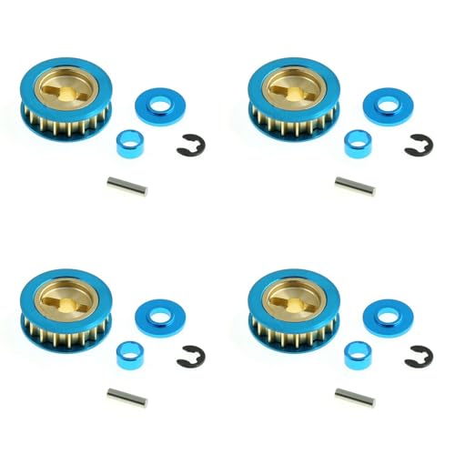Tynmoel 4X Metall Riemenscheibe 18T 300054450 für Xv-01 Xv01 Ta06 1/10 Rc Auto Upgrades Teile Zubehör von Tynmoel
