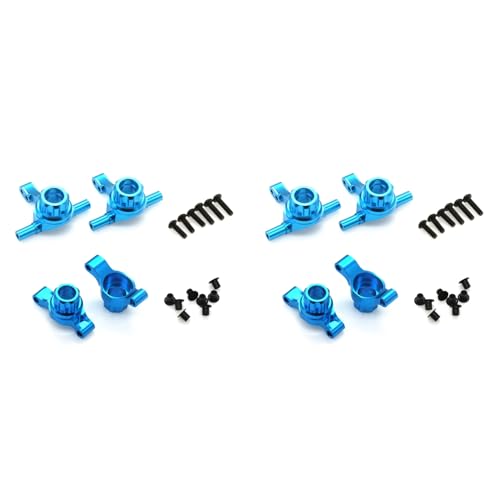 Tynmoel 8 StüCk Metall Vorne und Hinten Aufrechte Achs Schenkel Achs Schenkel Set für TT02 TT-02 1/10 RC Auto Upgrade Teile von Tynmoel