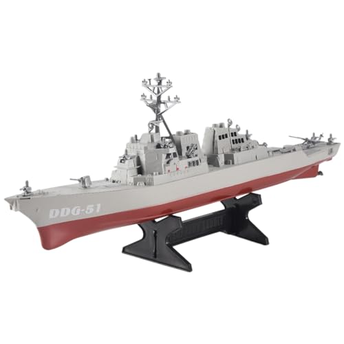 Typecat Guided Missile Schiffsmodell Statisches Spielzeug mit Ausstellungsstand Kriegsschiff Modell DIY Lernspielzeug Hobbys Kinder Geschenk von Typecat