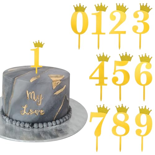Tyqour 10 Stück Nummer Cake Topper Zahlen 0-9 Cake Topper Geburtstag Acryl Happy Birthday Tortendeko Gold 0-9 Gold Kuchen Dekoration Geburtstag für Geburtstagsfeiern Jeden Alters Hochzeitsparty Tyqour 10 Stück Nummer Cake Topper Zahlen 0-9 Cake Topper Geburtstag Acryl Happy Birthday Tortendeko Gold 0-9 Gold Kuchen Dekoration Geburtstag für Geburtstagsfeiern Jeden Alters Hochzeitsparty von Tyqour