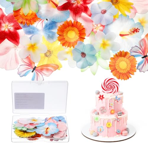 Tyqour 60 Stück Tortendeko Blumen Essbare Blumen für Torte, Essbare Blüten Cupcake Topper Schmetterlinge Esspapier Blüten Kuchen Deko Tortendeko Essbar für Hochzeit Geburtstag Babyparty Dekorationen Tyqour 60 Stück Tortendeko Blumen Essbare Blumen für Torte, Essbare Blüten Cupcake Topper Schmetterlinge Esspapier Blüten Kuchen Deko Tortendeko Essbar für Hochzeit Geburtstag Babyparty Dekorationen von Tyqour