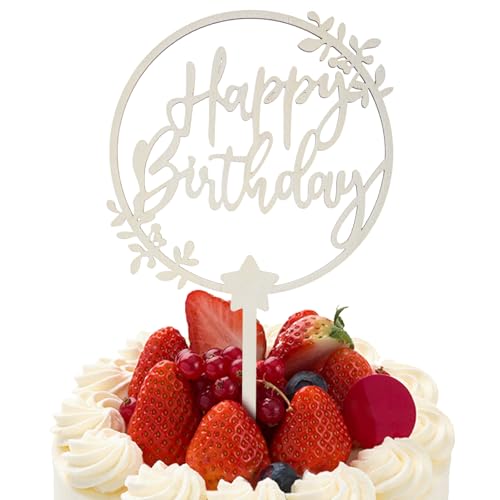 Tyqour Happy Birthday Tortendeko aus Holz Cake Topper Happy Birthday aus Holz Tortendeko Geburtstag Kuchen Topper Kuchen Deko für Junge Mädchen Frauen Mann Kinder und Erwachsene Größe 27x17cm Tyqour Happy Birthday Tortendeko aus Holz Cake Topper Happy Birthday aus Holz Tortendeko Geburtstag Kuchen Topper Kuchen Deko für Junge Mädchen Frauen Mann Kinder und Erwachsene Größe 27x17cm von Tyqour