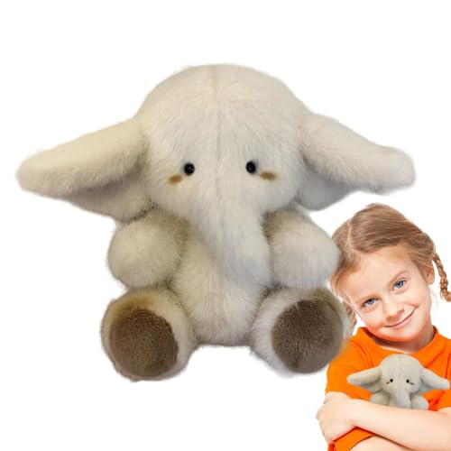 Tytlyworth Entzückendes Plüsch-Kalb-Elefant-Spielzeug,Plüsch-Elefant - Elefanten-Puppe mit großen Ohren,Elefanten-Plüschtier, weich, süß, hautfreundlich, Elefant mit großen Ohren für Kinder, Babys, von Tytlyworth