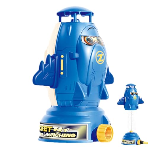 Tytlyworth Raketensprinkler, Raketensprinkler für Kinder | Niedlicher Raketen-Wassersprinkler für Kinder - Outdoor-Wasserspielzeug, Verstellbarer Wasserdruck-Spielzeugsprinkler für von Tytlyworth