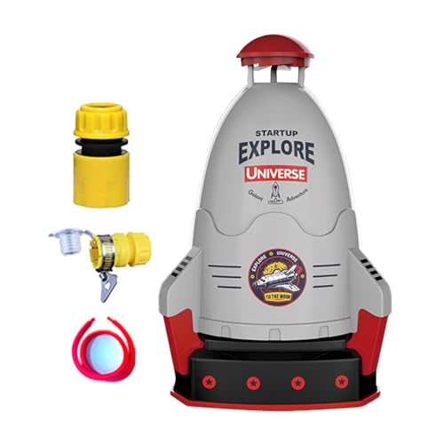 Tytlyworth Raketenstart für Kinder,Wasserdruck-Raketenstart | Einstellbare Sprühhöhe Kinder-Raketenspielzeug - Flaschenraketenstart, manuelles Wasserpumpenspielzeug, 360°-Drehung, unterhaltsam und von Tytlyworth
