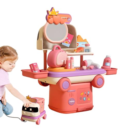 Tytlyworth Spielhaus-Spielzeug,Spielhaus-Rollenspielspielzeug,Spielhaus-Küchenmodell | Umwandelbares Küchenspielset, Rollenspielzeug, Kinder-Make-up-Spielset für Kinder, Mädchen und ab 3 Jahren von Tytlyworth