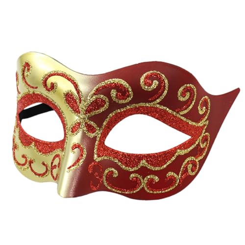 3 Beleuchtungsmodi golden grün, für Party, Frauen, Maskerade, Kostüm, Partyzubehör, kleine Schönheit, Augen bemalt, Goldstaub, halbes Gesicht, hochwertige Abschlussball-Party-Dekoration (B, One Size) 3 Beleuchtungsmodi golden grün, für Party, Frauen, Maskerade, Kostüm, Partyzubehör, kleine Schönheit, Augen bemalt, Goldstaub, halbes Gesicht, hochwertige Abschlussball-Party-Dekoration (B, One Size) von Tyuffghet