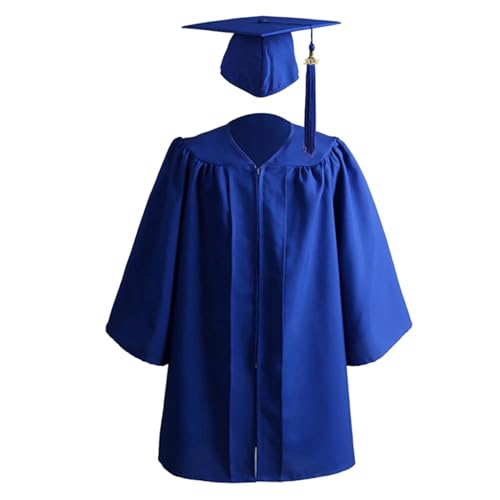 Tyuffghet Abschlusskleid, Abschlusskleid, Uni, Jungen, Mädchen, Grundschule, 4-teilig, Uni, Abschlusskleid, Kappen-Set, atmungsaktiv, mit Quaste, drei Schneidereien, Kindergarten-Requisiten-Set Tyuffghet Abschlusskleid, Abschlusskleid, Uni, Jungen, Mädchen, Grundschule, 4-teilig, Uni, Abschlusskleid, Kappen-Set, atmungsaktiv, mit Quaste, drei Schneidereien, Kindergarten-Requisiten-Set von Tyuffghet