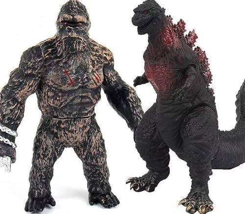 Godzilla Actionfigur Godzilla vs. Kong Spielzeug, König der Monster, bestes Geschenk für Jungen und Mädchen (Grau) von U/B