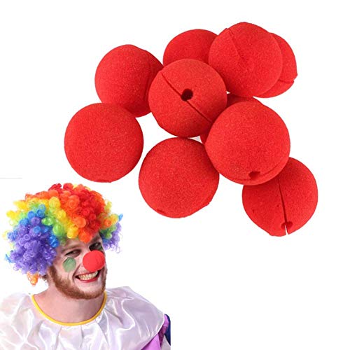 Clownsnase Schwamm Clownsnase Kreativer Schaum Clownsnase Kostüm für Cosplay Makeup Ball Party Favors Packung mit 12 Roten Langlebig und Praktisch Nettes Design von U-K