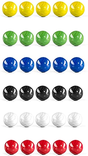 Murmelspiele, 30 Stück Murmeln, Multifunktions-Murmeln, Verwendung für Handwerk, Kunst, Wissenschaft und Mathematik, mehrere Farben Nettes Design von U-K