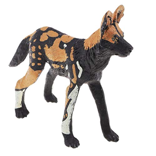 Wildtierfigur Spielzeug Hirsch Wiederverwendbare Plastiktier Kinder Lernspielzeug - Afrikanischer Wildhund und Exquisite Verarbeitung Praktisches Design und langlebig von U-K