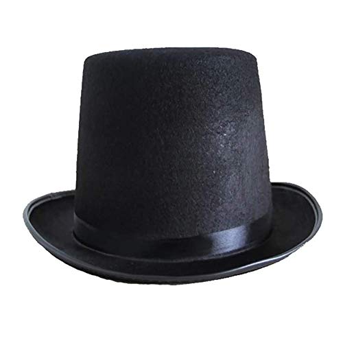 Schwarzer Satin-Zylinder im Magier-Stil, Maskerade, Party-Accessoire, stilvoll und beliebt Schwarzer Satin-Zylinder im Magier-Stil, Maskerade, Party-Accessoire, stilvoll und beliebt von U-M