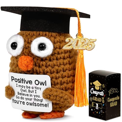U-Zomir 2025 Abschlussgeschenke, positive Eule mit Kappe, niedliches Geschenk für College- und High-School-Abschluss, Geschenk für sie, Ihn, Freunde, personalisiertes Geschenk für Damen, Herren U-Zomir 2025 Abschlussgeschenke, positive Eule mit Kappe, niedliches Geschenk für College- und High-School-Abschluss, Geschenk für sie, Ihn, Freunde, personalisiertes Geschenk für Damen, Herren von U-Zomir