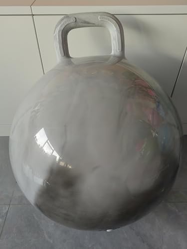 U&C Planet Sprungball für Kinder Aufblasbarer Hüpfball mit Pumpe, 45 cm Hopper Ball für Mädchen und Jungen, max. Belastbarkeit 150 KG (Grau Wolke) U&C Planet Sprungball für Kinder Aufblasbarer Hüpfball mit Pumpe, 45 cm Hopper Ball für Mädchen und Jungen, max. Belastbarkeit 150 KG (Grau Wolke) von U&C Planet