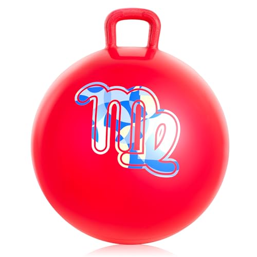U&C Planet Hüpfball 45 cm Hopperball mit Pumpe 18 Zoll Sprungball für Kinder ab 3 Jahre aufblasbare Space Hoppers Jump Ball Drinnen & Draußen, Rot-Sternbild U&C Planet Hüpfball 45 cm Hopperball mit Pumpe 18 Zoll Sprungball für Kinder ab 3 Jahre aufblasbare Space Hoppers Jump Ball Drinnen & Draußen, Rot-Sternbild von U&C Planet