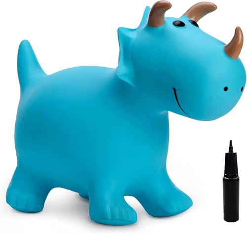 U&C Planet Hüpftier Dinosaurier Hopper Animal Hopper Ride-On für Kinder 1-6, Hochwertiges PVC, trägt bis zu 100KG, Indoor & Outdoor Spaß, Geburtstage & Feiertage von U&C Planet