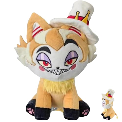 UANACIA Hazbin Hotel Husk Plush, Hazbin Hotel-Plüschtier, Niedliche Plüschtiere mit Spielmotiven, Weiches Stofftier, Anime Kissen, für Kinder und Erwachsene, Fans von UANACIA