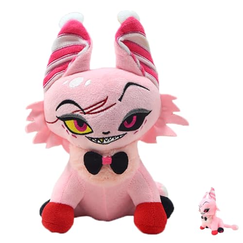 UANACIA Hazbin Hotel Husk Plush, Hazbin Hotel-Plüschtier, Niedliche Plüschtiere mit Spielmotiven, Weiches Stofftier, Anime Kissen, für Kinder und Erwachsene, Fans von UANACIA