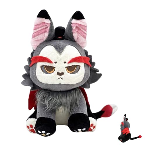 UANACIA Hazbin Hotel Husk Plush, Hazbin Hotel-Plüschtier, Niedliche Plüschtiere mit Spielmotiven, Weiches Stofftier, Anime Kissen, für Kinder und Erwachsene, Fans von UANACIA
