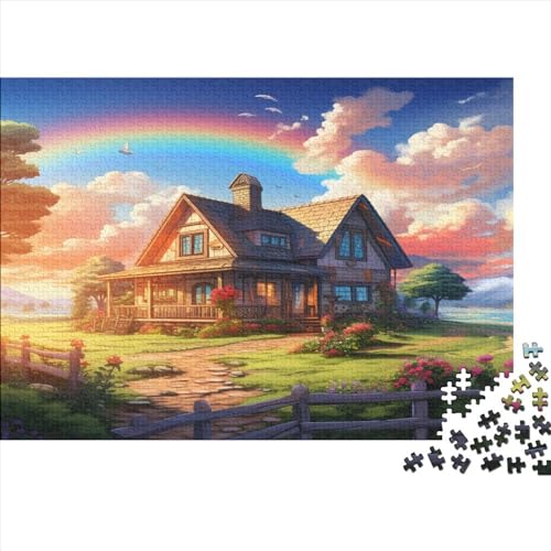 Garten Bungalow 1000-teilige Puzzle Puzzles House Holzpuzzles Puzzle Für Erwachsene Und Kinder Ab 14 Jahren Herausforderung Meets Lernen 1000pcs (75x50cm) von UAPZISKCL