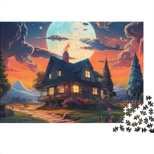 Mondhaus 1000-teiliges Puzzle Puzzles House Perfektes Lernspielzeug Für Alle Altersgruppen Wohnkultur 1000pcs (75x50cm) von UAPZISKCL