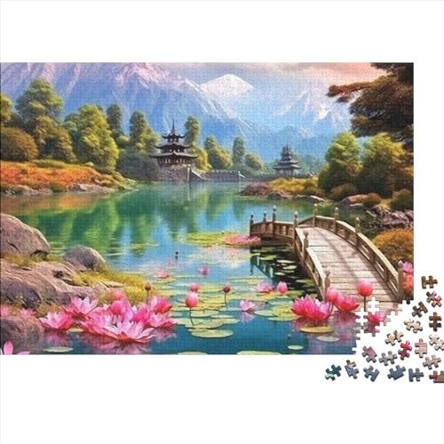Park 1000 Teiliges Puzzle Für Erwachsene Lotus Holzpuzzles Puzzle Lernspiel Und Herausforderungsspielzeug Wohnkultur 1000pcs (75x50cm) von UAPZISKCL