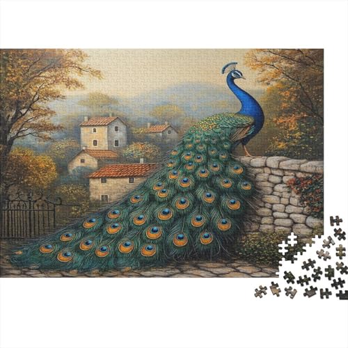 Pfauen Lernspiel Puzzle Puzzles Pfauen Für Erwachsene Und Kinder Ab 14 Jahren Wohnkultur Kunsthandwerk EIN Geburtstagsgeschenk 1000pcs (75x50cm) von UAPZISKCL