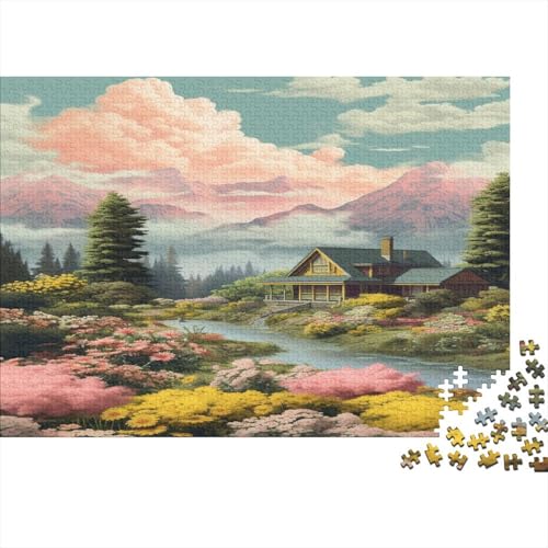 Seehaus Kinderund Erwachsenenpuzzle House 1000-teilige Puzzles Für Erwachsene Lernspiel Herausforderung Spielzeug 1000pcs (75x50cm) von UAPZISKCL